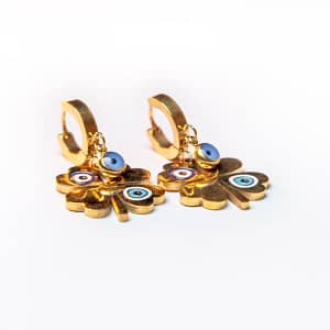 Aretes Acero Inoxidable con Ojo Turco