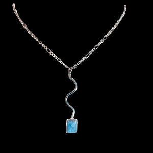 Cadena con dije en Larimar